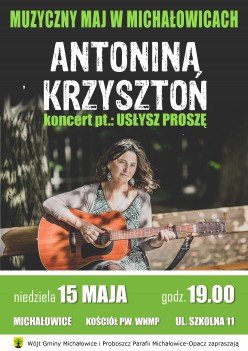 Muzyczny Maj w Michałowicach - Koncert Antoniny Krzysztoń